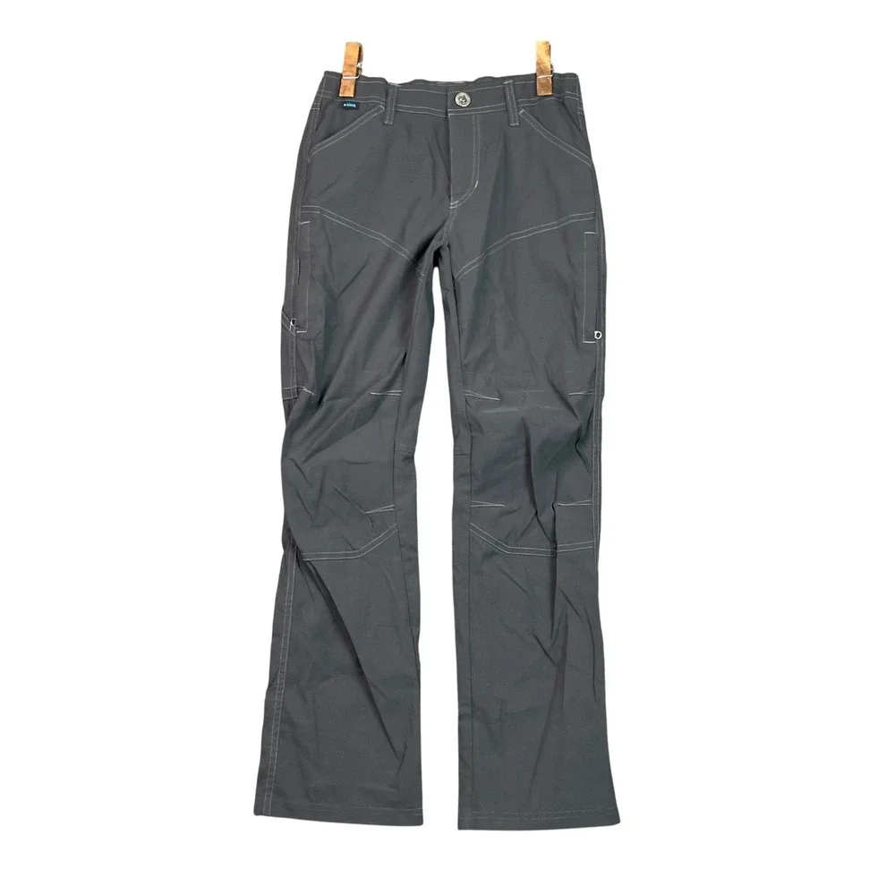 Kuhl Hiking Pants Kids Medium 10-12 Gray Outdoor Trekking Lightweight Stretch